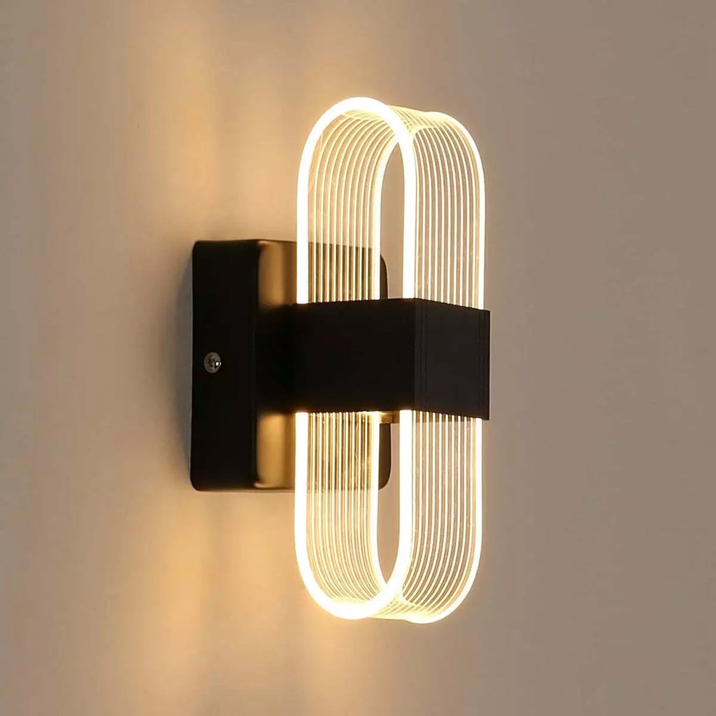 2X LED Dimmable Wall Lights Modern Sconce 12W Up Down Indoor Lamp Living Room