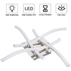 LED Dimmable Ceiling Light 4 Wave Lights Modern Kitchen Living Room Bedroom Lamp