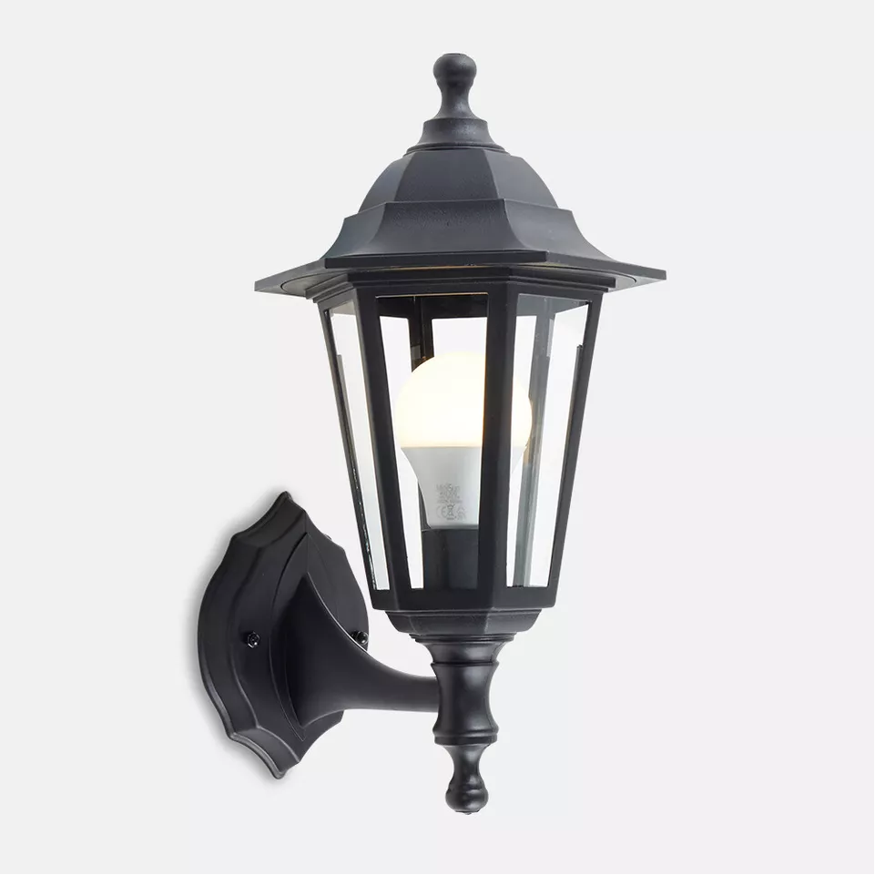 Traditional Outdoor Wall Lantern IP44 – Weatherproof LED Garden Wall Light for Patio, Yard & Porch