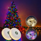 2 Pack 10M Camping Lantern with String Lights USB Rechargeable Xmas Gift Decor