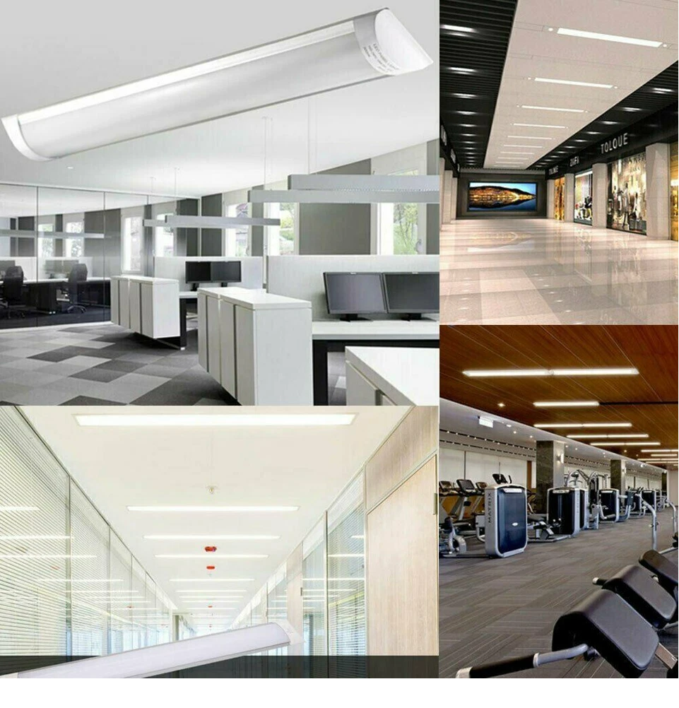 LED Ceiling Batten Light 6500K Daylight Tube Slim Fitting | Energy Saving Indoor Lamp